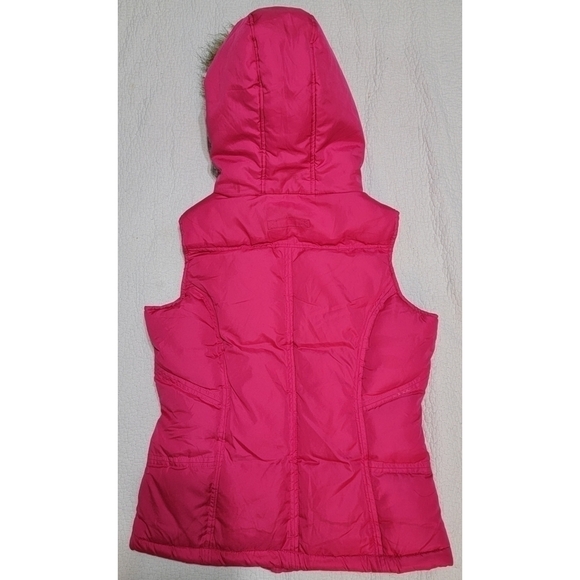 U.s. Polo Assn. Pink Puffer Vest with Hood - Picture 2 of 9